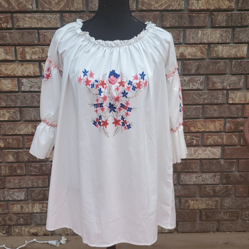 White summer top